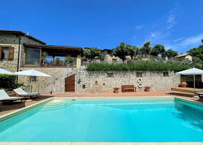 Hébergement de vacances Luxurious Umbrian Retreat For 10 With Private Terrace And Pool Torrecola